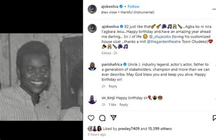 
Actress, Joke Silva Marks Her Birthday With Beautiful Photos Of Herself. 
